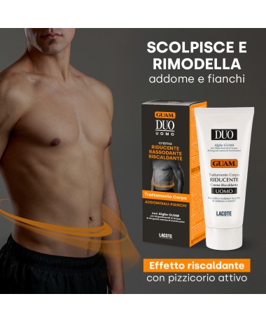 Duo Crema Riducente Uomo Scolpisce e Rimodella Addome e Fianchi